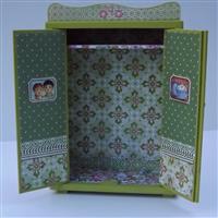 Minischrank "Vögel und Kirschblüten"