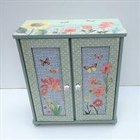 Großer Puppenschrank "Schmetterlinge"  