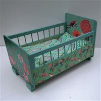 Großes Puppenbett "Kolibris"