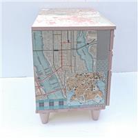 Schubladenkommode Stadtpläne  