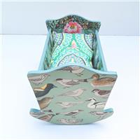 Kleine Puppenwiege "Vögel"  