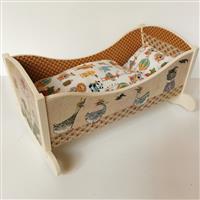 Puppenwiege "Munteres Treiben"  