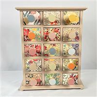 Minikommode "Blumenmuster"